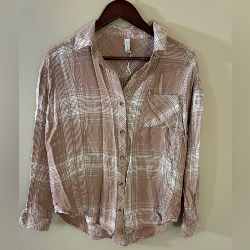 Gentle Fawn plaid button down